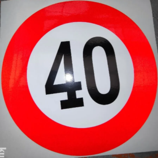 REFLEKTUJUCE OGRANICENJE PVC 40KM/H Š:1611