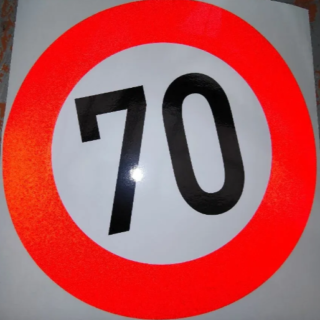 REFLEKTUJUCE OGRANICENJE PVC 70KM/H Š:1615